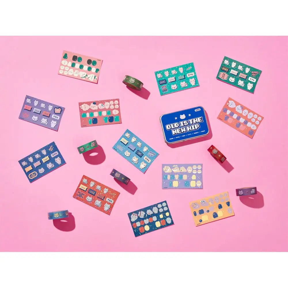 TWOTUCKGOM - Old is the New Hip Sticker and Masking Tape Set - TWOTUCKGOM - Accessories - Harumio