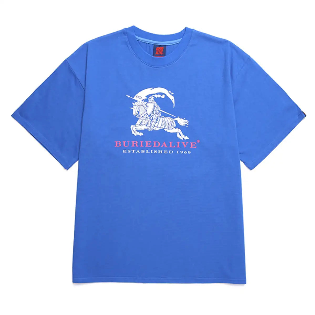 Buried Alive - Fake Series BB Blue Short Sleeve T-Shirt - Buried Alive - Clothing - Harumio