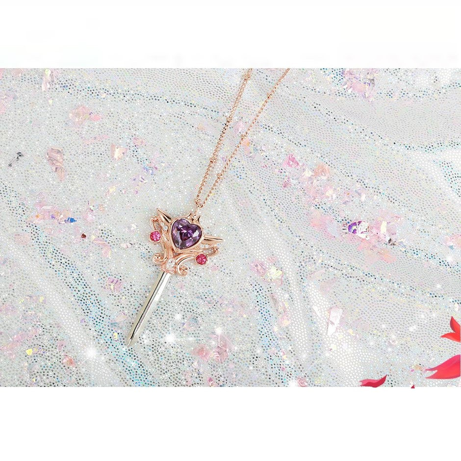 Wedding Peach x CLUE - Angel Sarubia Sword Long Necklace