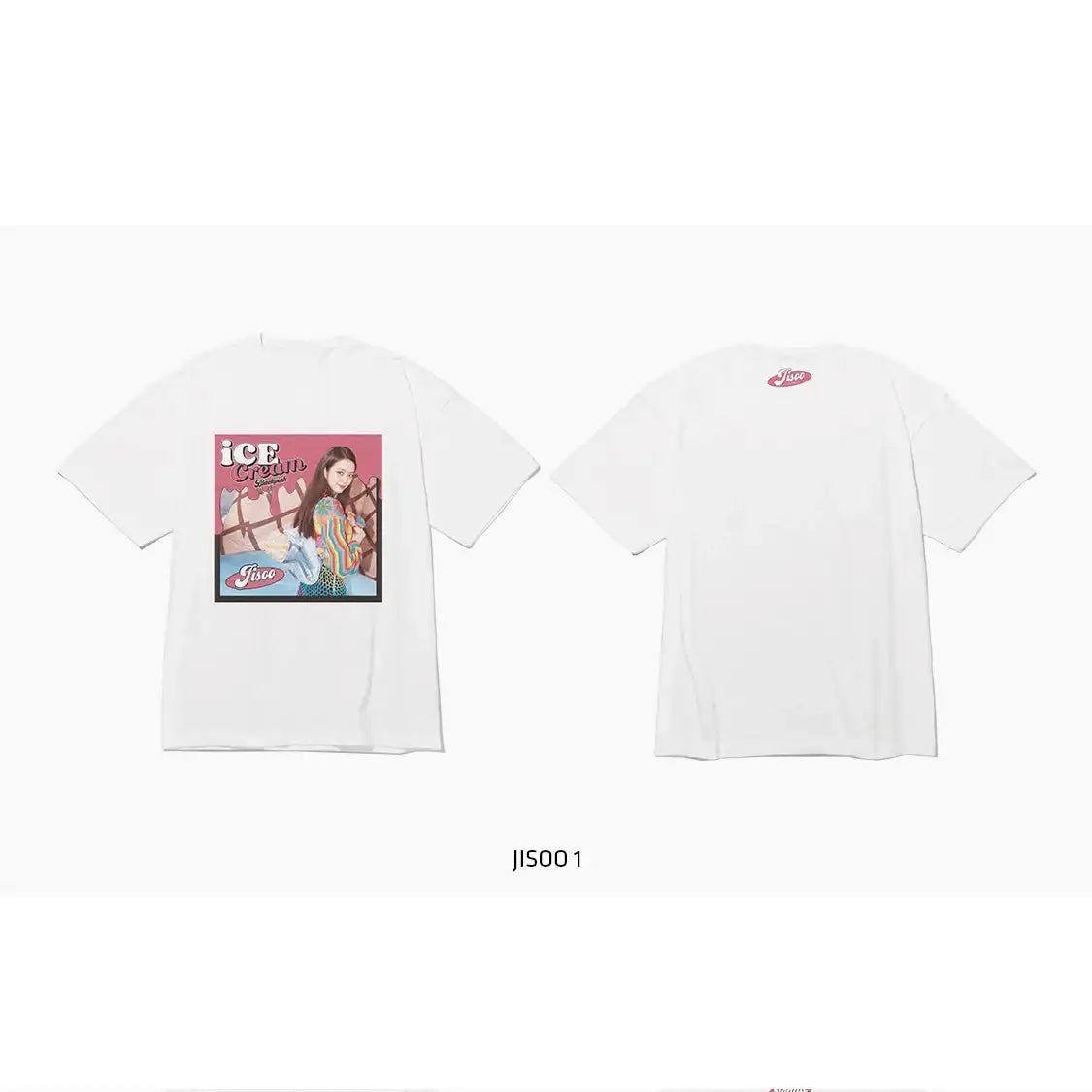 BlackPink - Ice Cream Short Sleeve T-Shirt Type 2 - BlackPink - T-Shirts - Harumio