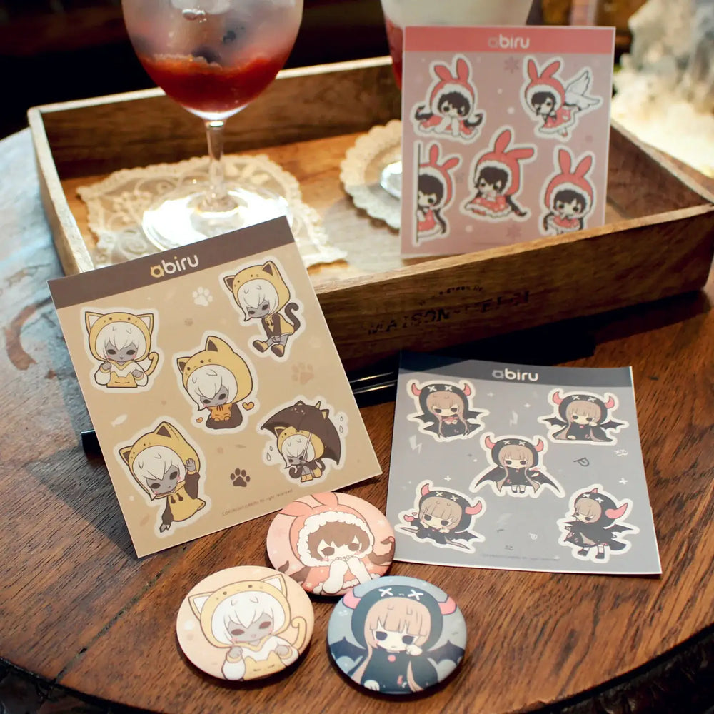 Abiru - Character Sticker and Pin Badge - Abiru - Accessories - Harumio