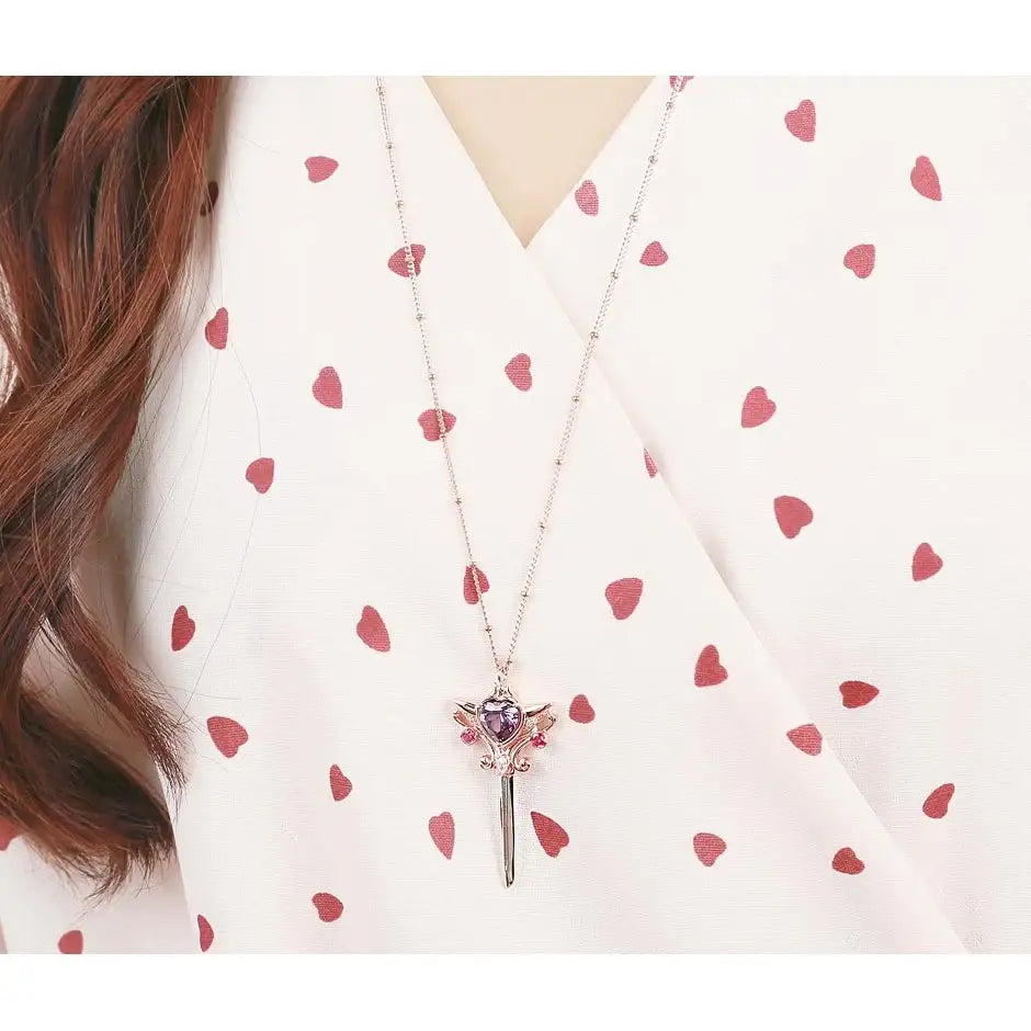 Wedding Peach x CLUE - Angel Sarubia Sword Long Necklace - Wedding Peach x CLUE - Jewelry - Harumio