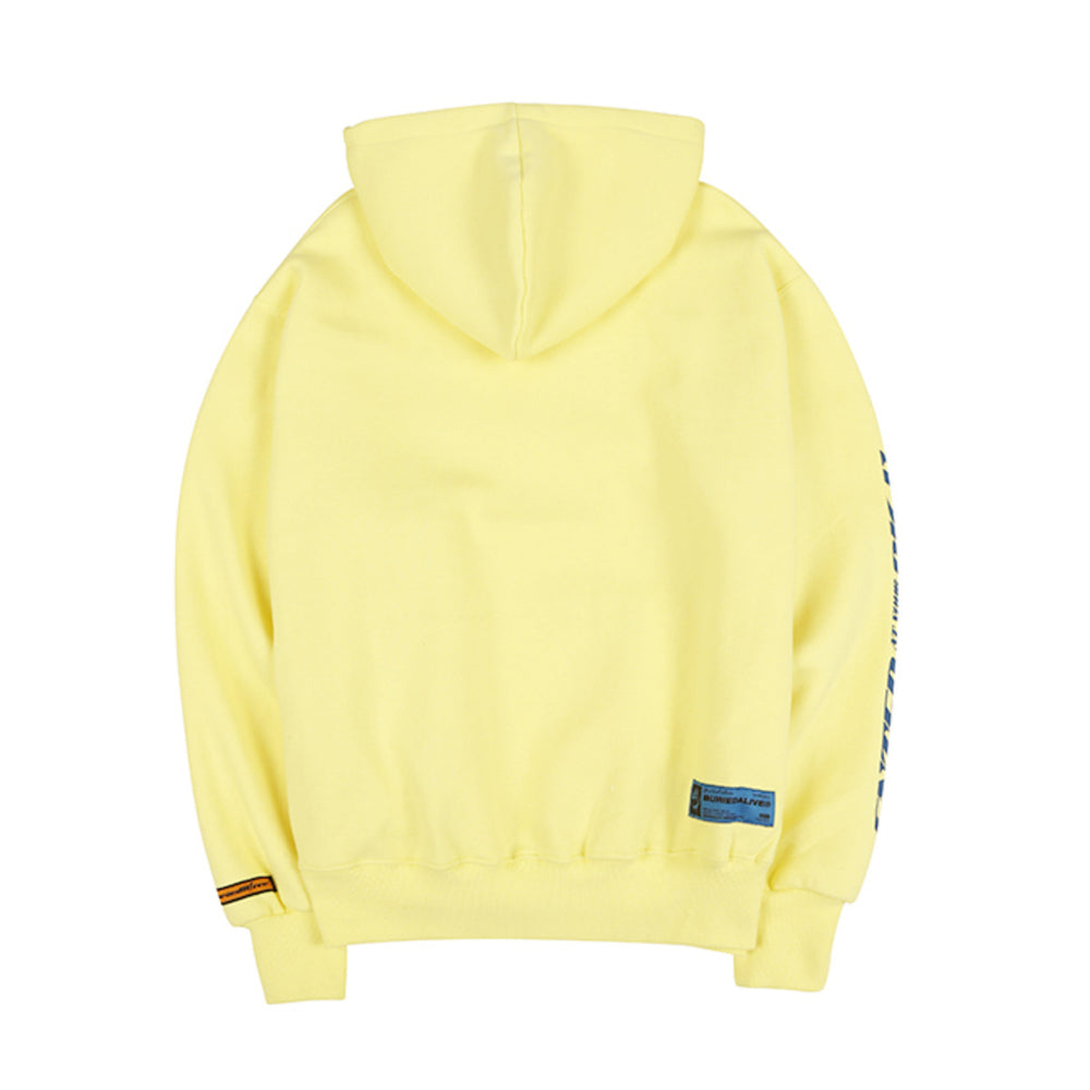 Buried Alive - Radio Picture Yellow Hoodie