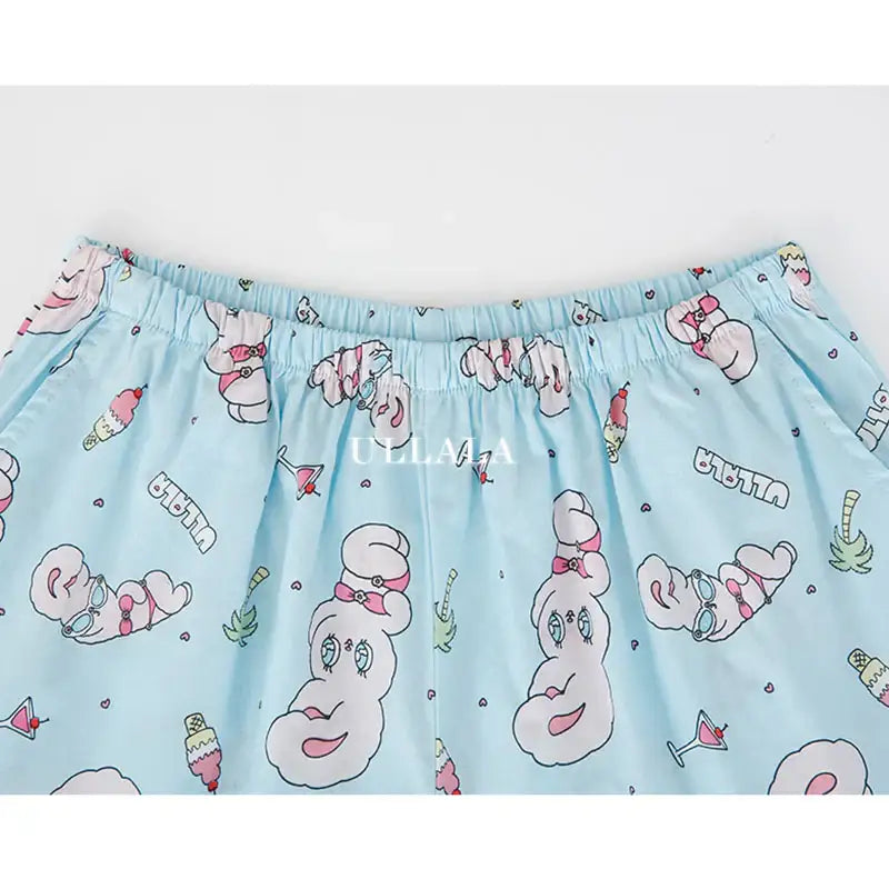Esther Bunny x Ullala - Vacation Bunny Pajama Shorts - Esther Bunny x Ullala - Clothing - Harumio
