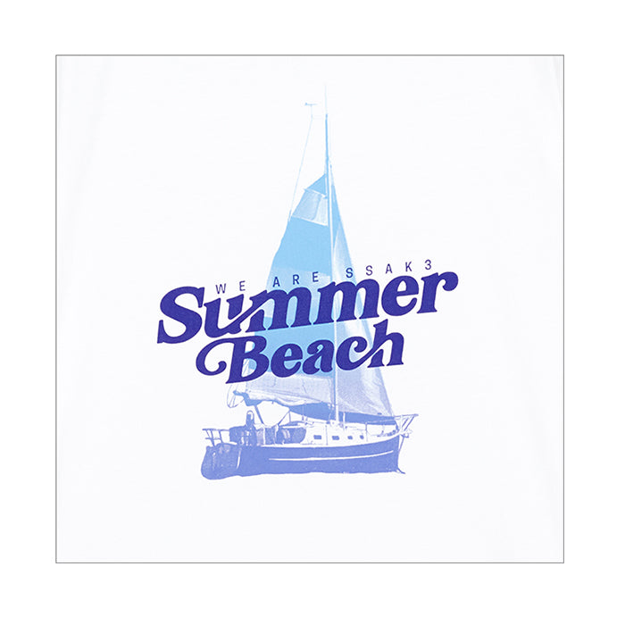 CLEARANCE - SPAO x SSAK3 - Summer Beach Short Sleeve T-Shirt