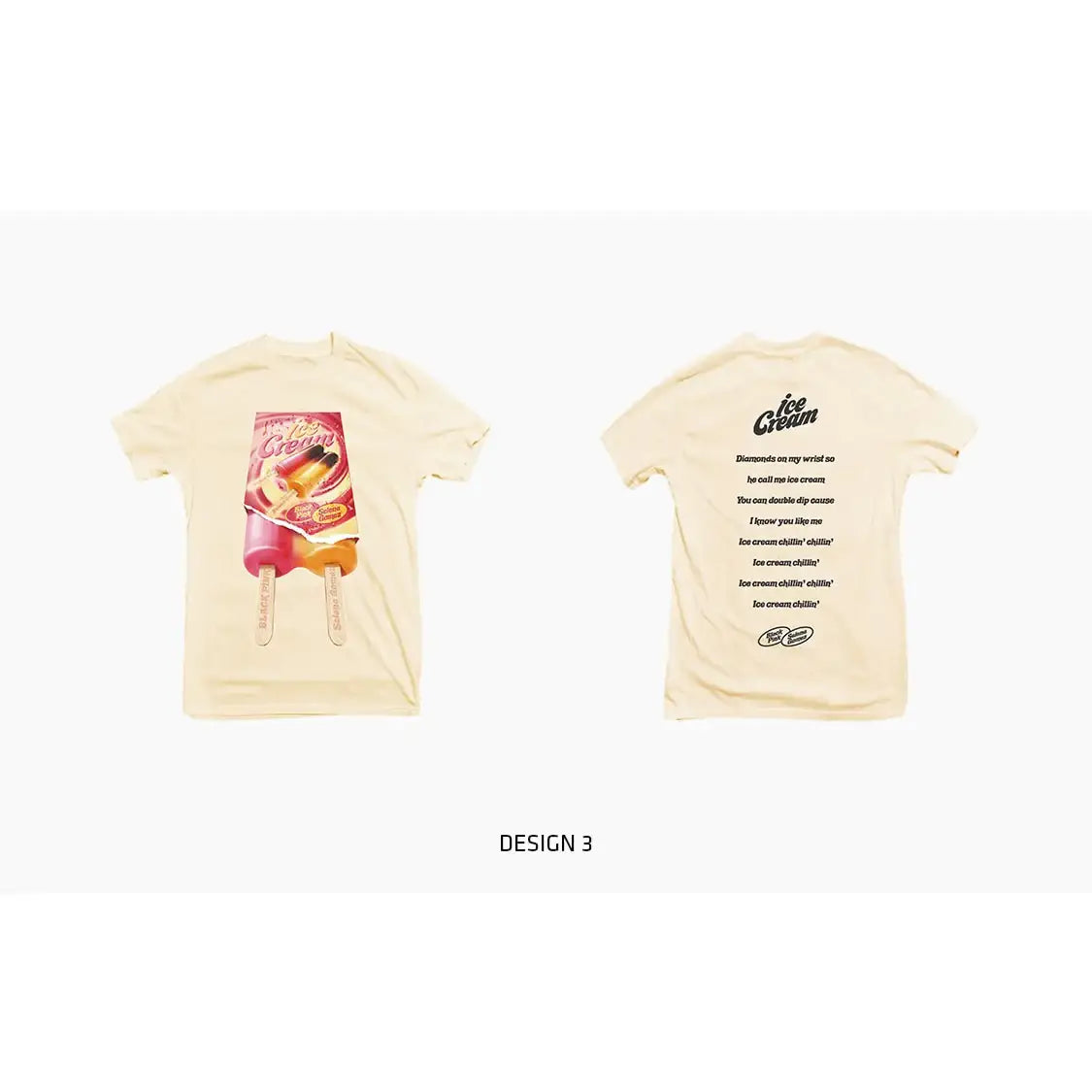 BlackPink - Ice Cream Short Sleeve T-Shirt Type 1 - BlackPink - T-shirts - Harumio