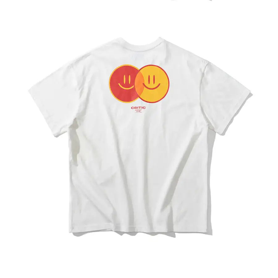 HAPPY FOOD x CRITIC - Smile Logo Short Sleeve T-Shirt - HAPPY FOOD x CRITIC - Clothing - Harumio