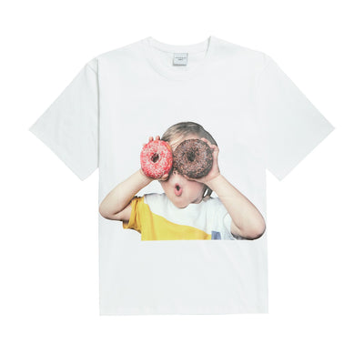 ADLV - Baby Face in Shock with Donuts Short Sleeve T-Shirt