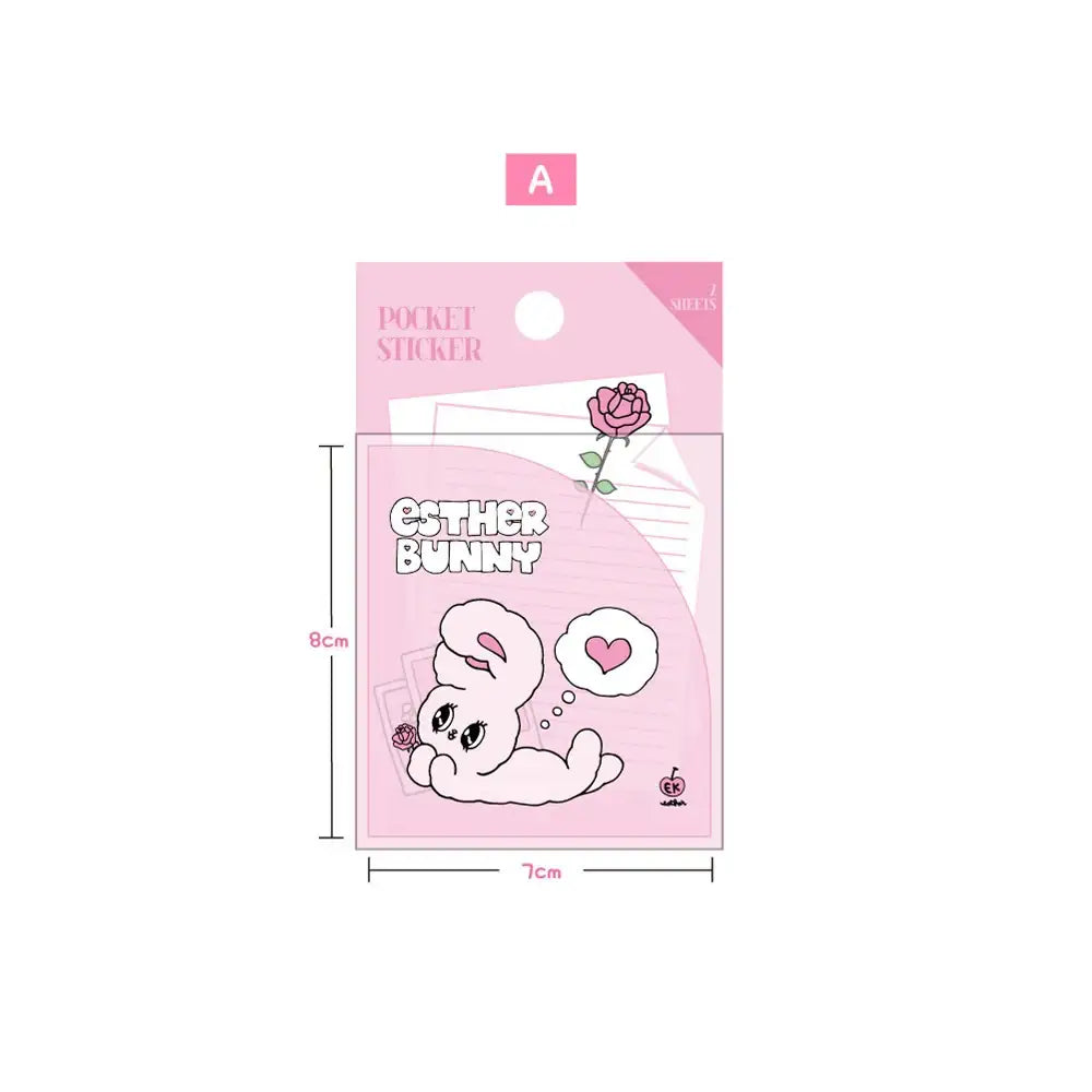 Esther Bunny - Pocket Sticker - Esther Bunny - Accessories - Harumio