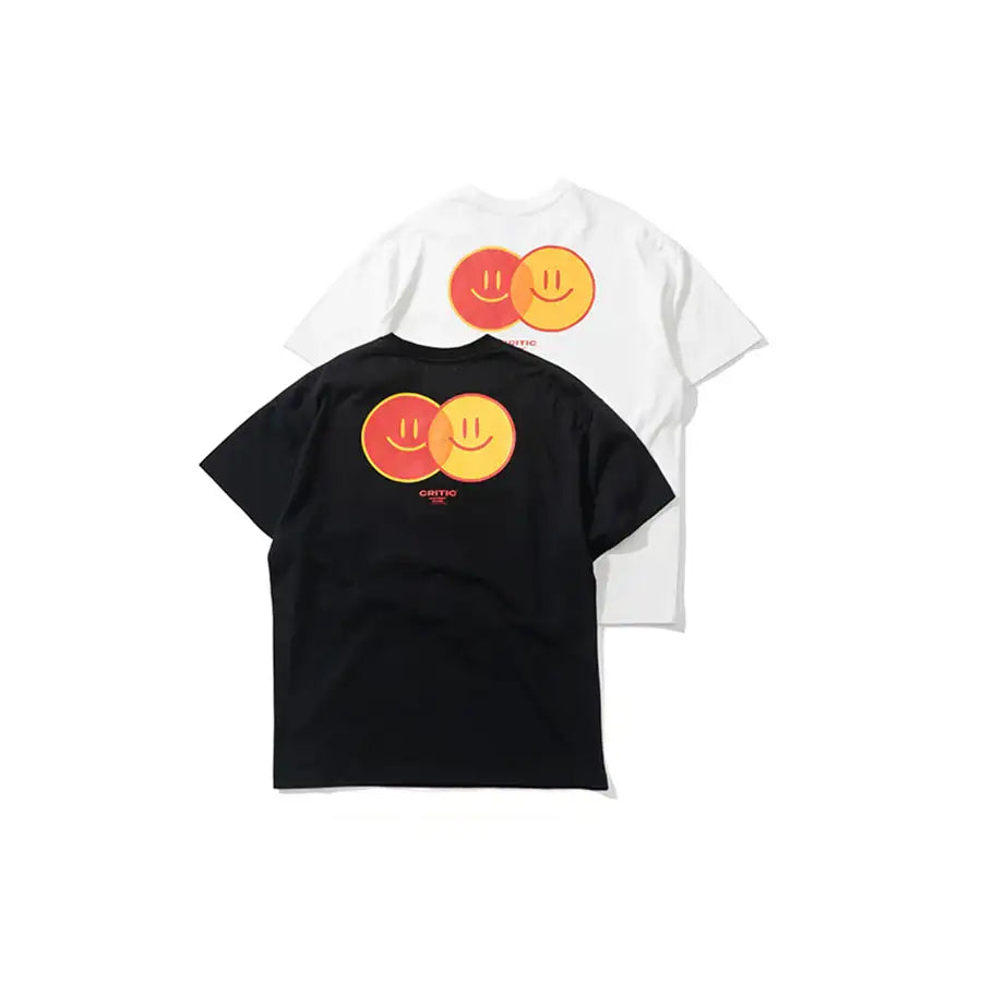 HAPPY FOOD x CRITIC - Smile Logo Short Sleeve T-Shirt - HAPPY FOOD x CRITIC - Clothing - Harumio