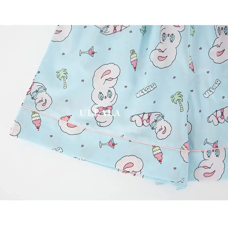 Esther Bunny x Ullala - Vacation Bunny Pajama Shorts - Esther Bunny x Ullala - Clothing - Harumio