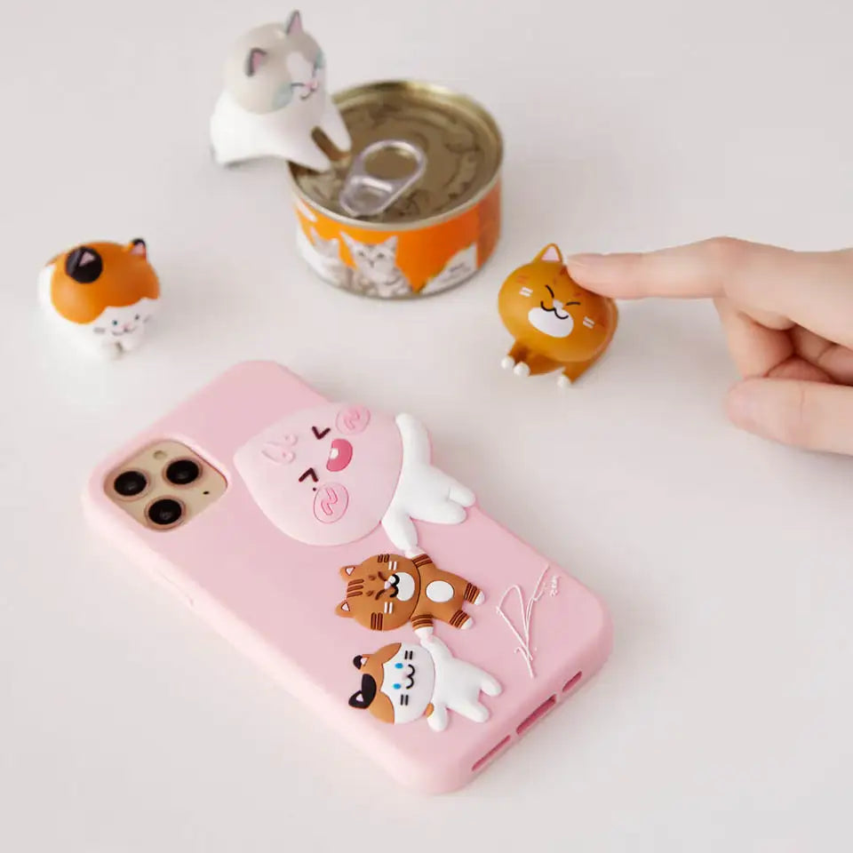 Apeach x KangDaniel - Apeach flying with Cats Phone Case - Apeach x KangDaniel - Accessories - Harumio