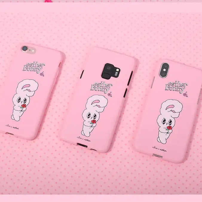 Clue X Esther Bunny - Strawberry Milk Phone Case for Galaxy S9 - CLUE - Accessories - Harumio