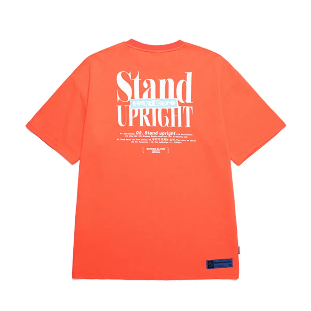 BA x FLUSH - Stand Upright Short Sleeve T-Shirt - Buried Alive - Clothing - Harumio