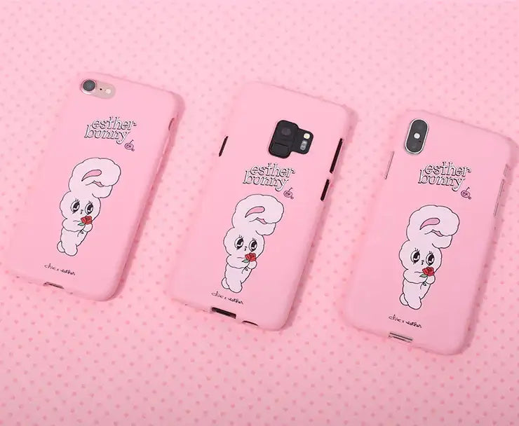 Clue X Esther Bunny - Strawberry Milk Phone Case for Galaxy S8 - CLUE - Accessories - Harumio