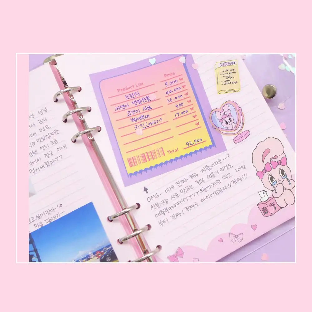 Esther Bunny - A5 sized Spangle Diary - Esther Bunny - Accessories - Harumio