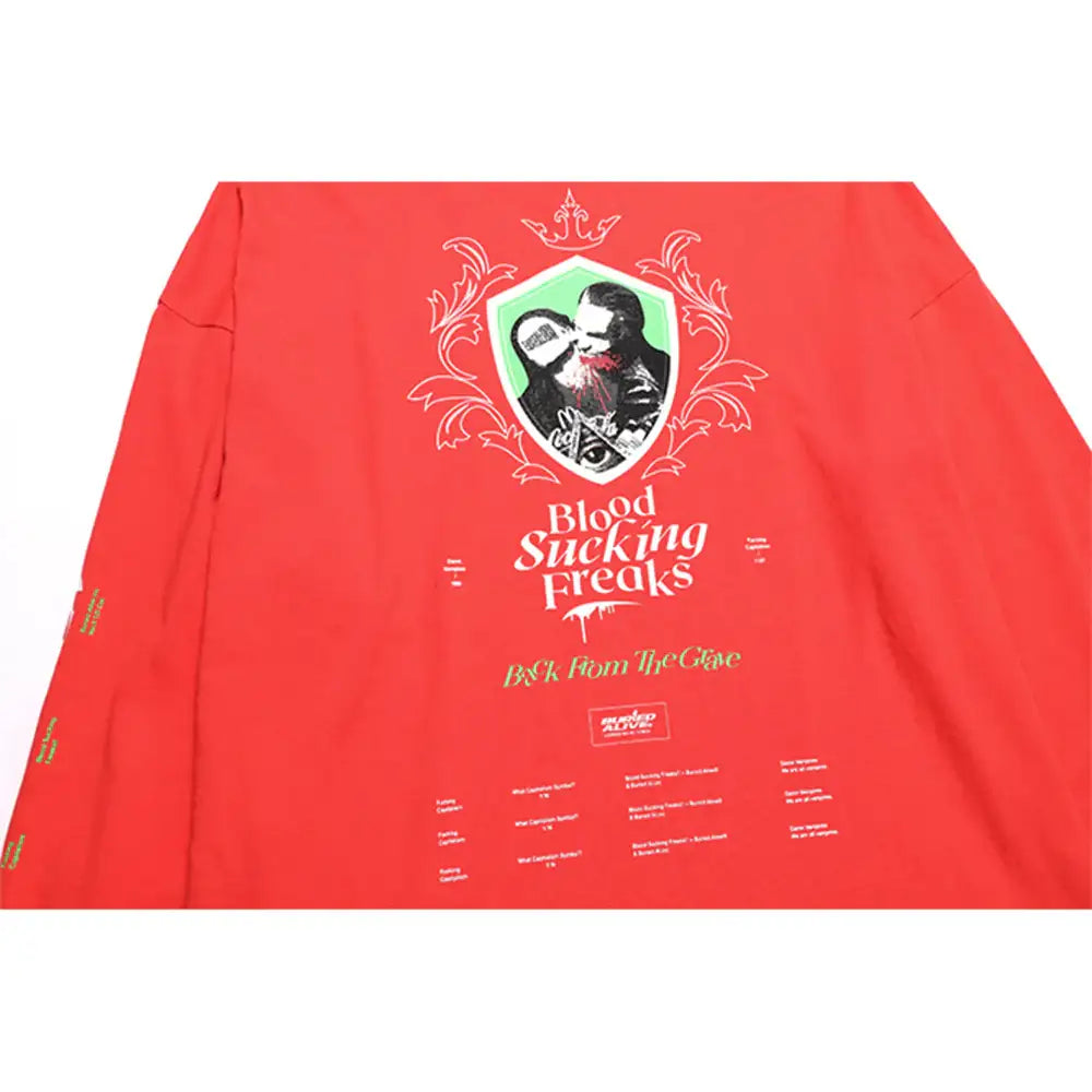 Buried Alive - Blood Long Sleeve Shirt - Buried Alive - Clothing - Harumio
