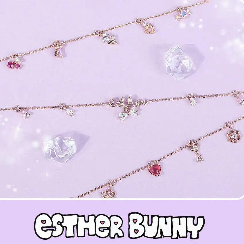 Clue X Esther Bunny - Simple Daily Silver Bracelet - CLUE - Accessories - Harumio