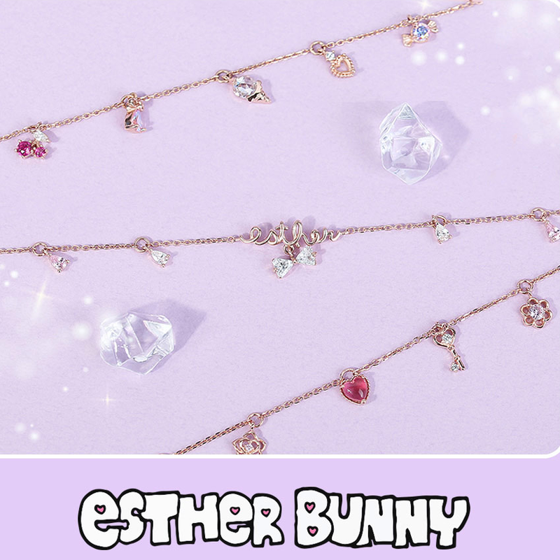 Clue X Esther Bunny - Simple Daily Silver Bracelet