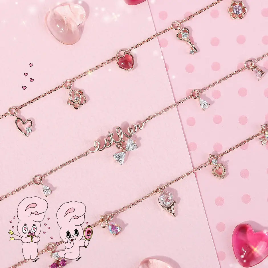 Clue X Esther Bunny - Simple Daily Silver Bracelet - CLUE - Accessories - Harumio