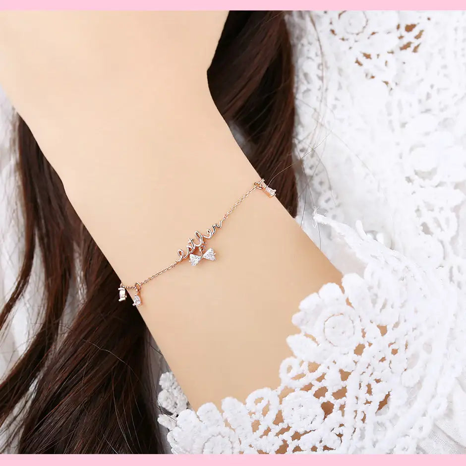Clue X Esther Bunny - Simple Daily Silver Bracelet - CLUE - Accessories - Harumio