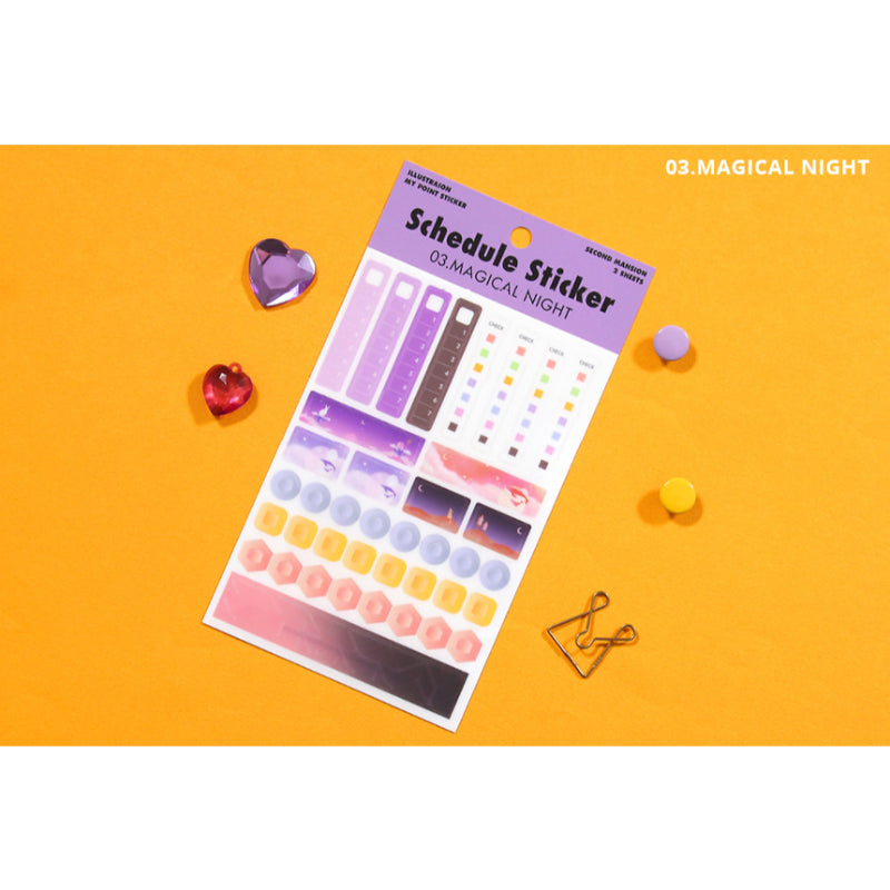 Second Mansion x 10x10 - Schedule Deco Sticker
