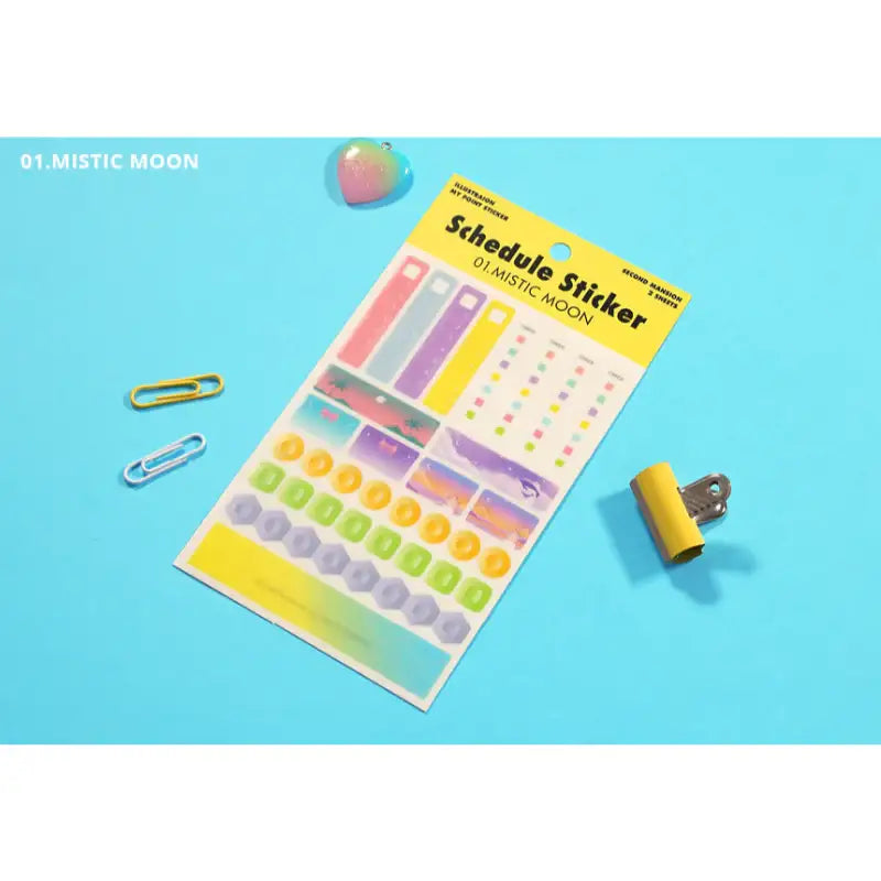 Second Mansion x 10x10 - Schedule Deco Sticker - 10x10 - Accessories - Harumio