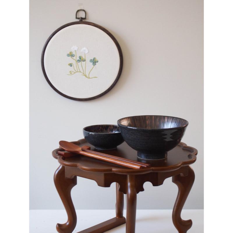 Bymino - Zen Series Zen Black Round Small Noodle Bowl 15.8cm