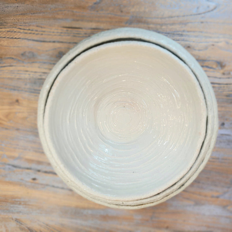 Bosan Pottery - Bone White Porcelain Noodle Bowl