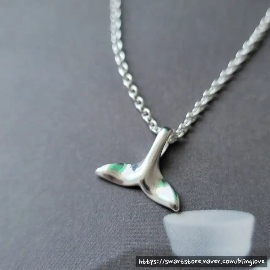 Bling Atty - Whale Tail & Birthstone Silver Anklet (inspired by K-drama Extraordinary Attorney Woo) - Bling Atty - Jewelry - Harumio