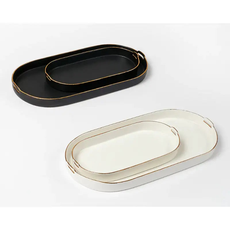 Chaora - Piece Ellipse Tray Set - Chaora - Tableware - Harumio