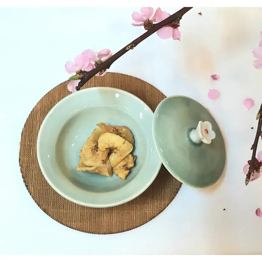 Bosan Pottery - Cobalt Porcelain Soy Sauce Bowl with Lid - Bosan Pottery - Home & Living, Accessories - Harumio