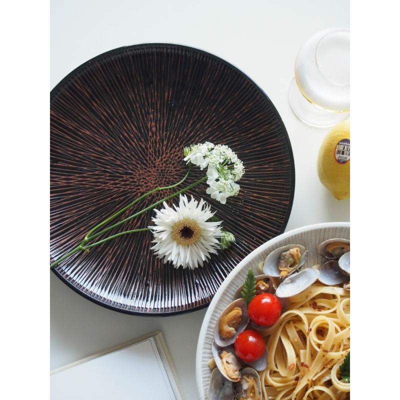 Bymino - Zen Series Black Round Steak Plate 25.5cm - Bymino - Kitchenware - Harumio
