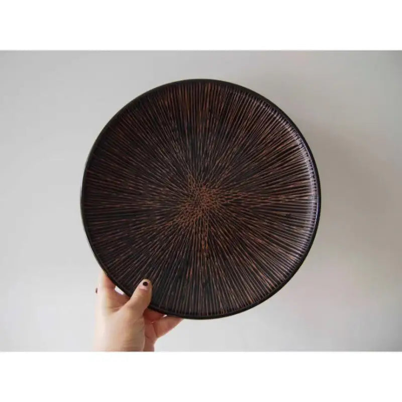 Bymino - Zen Series Black Round Steak Plate 25.5cm - Bymino - Kitchenware - Harumio