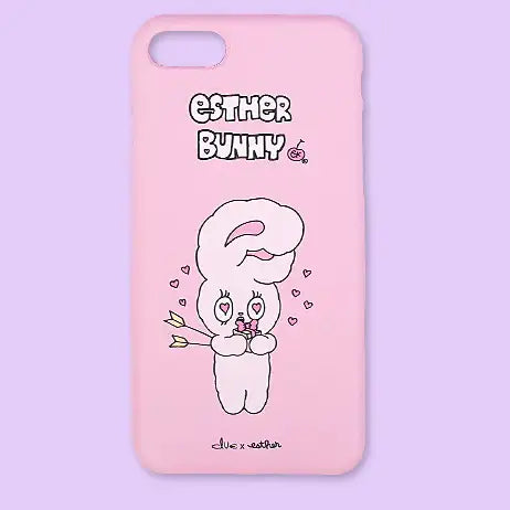 Clue X Esther Bunny - Shy Esther Bunny Hard Cell Phone Case for iPhone 7/8 - CLUE - Accessories - Harumio