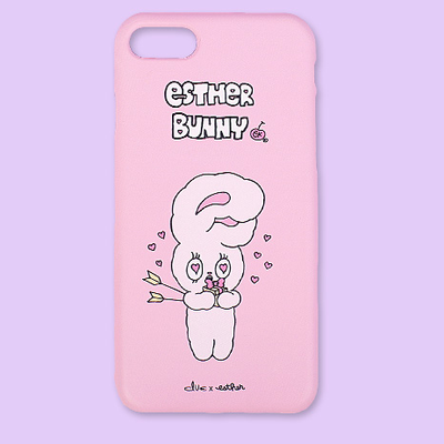 Clue X Esther Bunny - Shy Esther Bunny Hard Cell Phone Case for iPhone 7/8