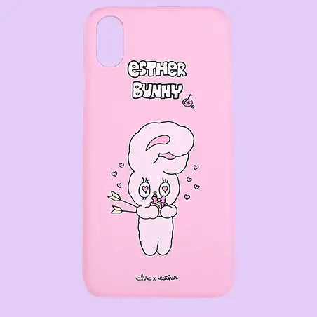 Clue X Esther Bunny - Shy Esther Bunny Hard Cell Phone Case for iPhone X - CLUE - Accessories - Harumio