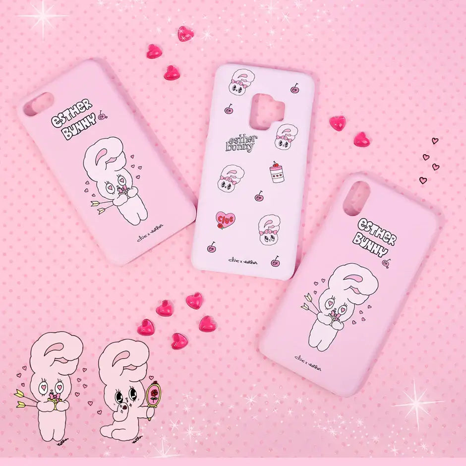 Clue X Esther Bunny - Shy Esther Bunny Hard Cell Phone Case for iPhone 7/8 - CLUE - Accessories - Harumio