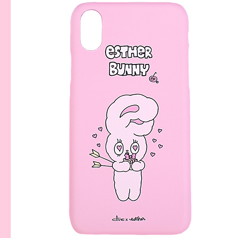 Clue X Esther Bunny - Shy Esther Bunny Hard Cell Phone Case for iPhone X