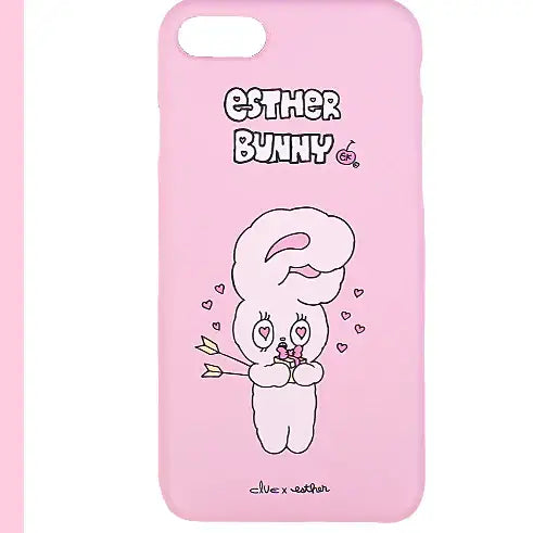 Clue X Esther Bunny - Shy Esther Bunny Hard Cell Phone Case for iPhone 7/8 - CLUE - Accessories - Harumio