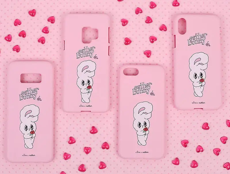 Clue X Esther Bunny - Strawberry Milk Phone Case for iPhone 7/8 - CLUE - Accessories - Harumio