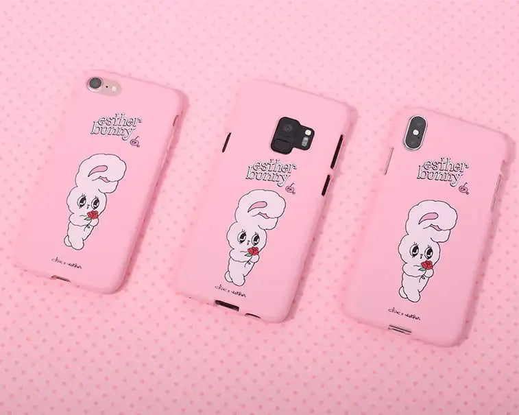 Clue X Esther Bunny - Strawberry Milk Phone Case for iPhone 7/8 - CLUE - Accessories - Harumio