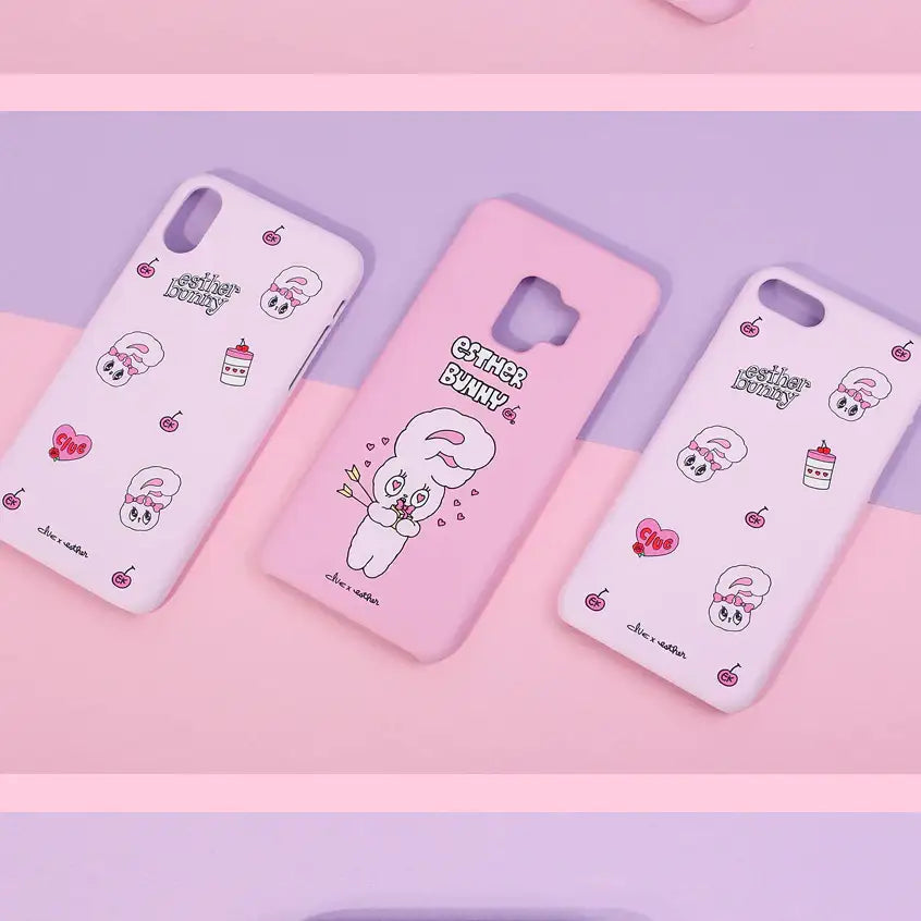 Clue X Esther Bunny - Shy Esther Bunny Hard Cell Phone Case for iPhone X - CLUE - Accessories - Harumio