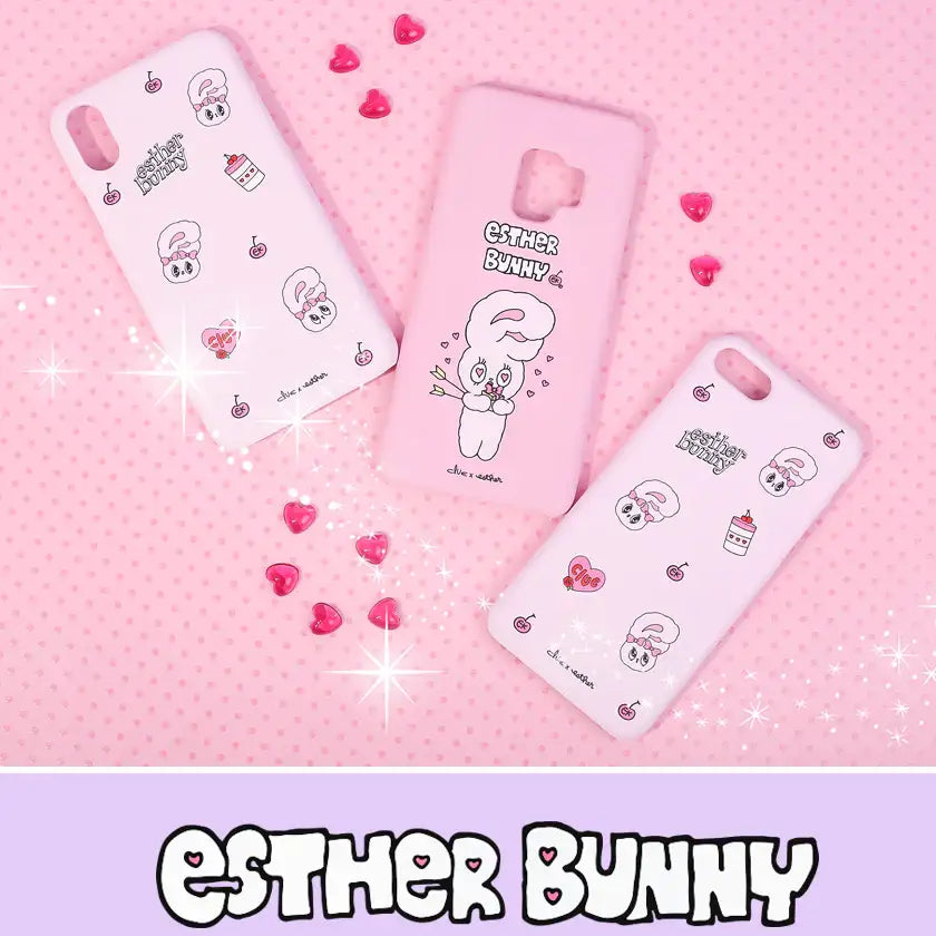 Clue X Esther Bunny - Shy Esther Bunny Hard Cell Phone Case for iPhone X - CLUE - Accessories - Harumio
