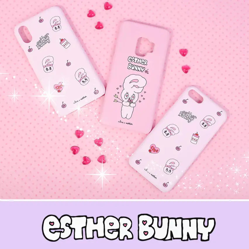 Clue X Esther Bunny - Shy Esther Bunny Hard Cell Phone Case for iPhone 7/8 - CLUE - Accessories - Harumio