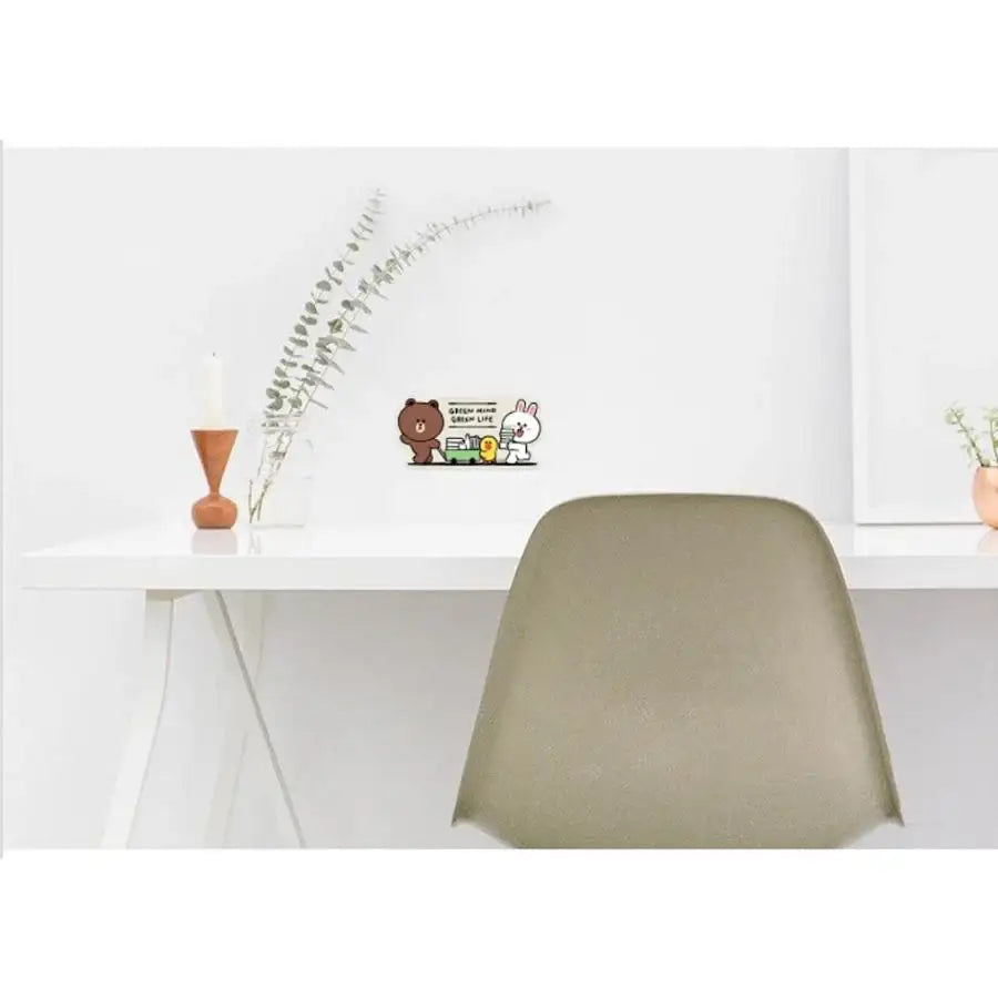 Monopoly x LINE - Brown and Friends - Removable Sticker Love Earth - Monopoly - Accesories - Harumio