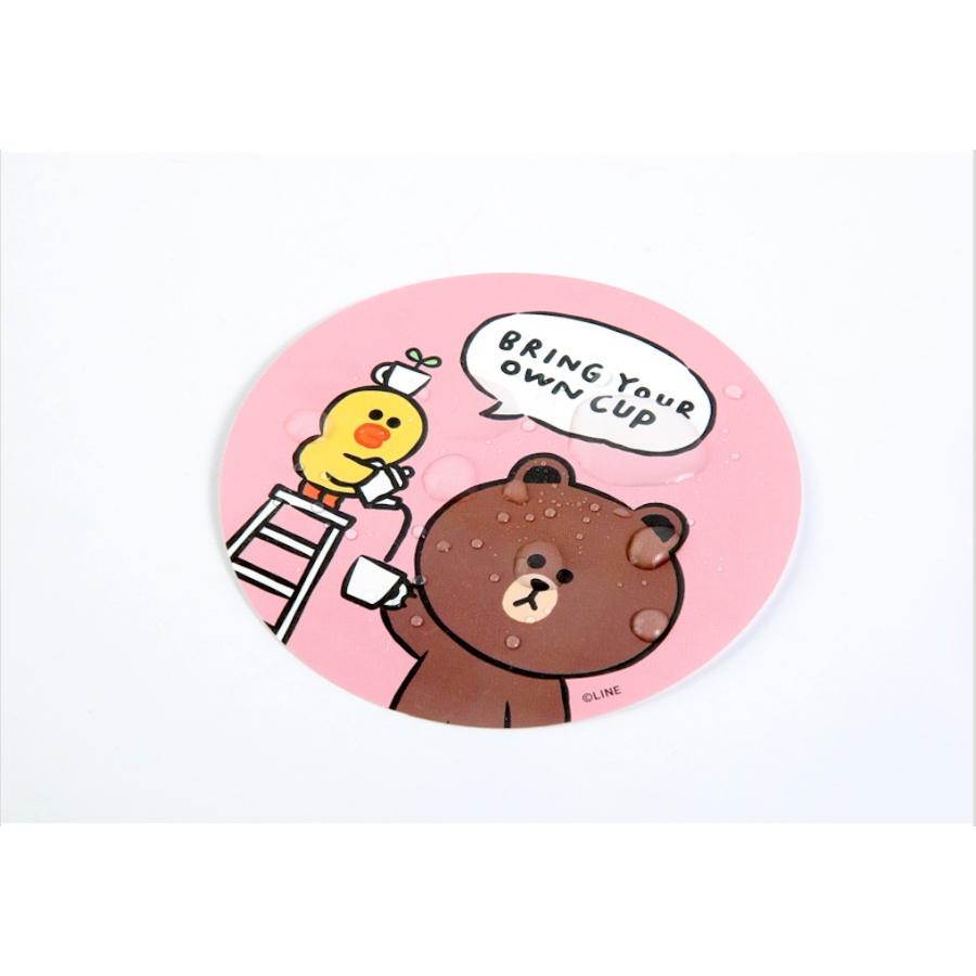 Monopoly x LINE - Brown and Friends - Removable Sticker Love Earth