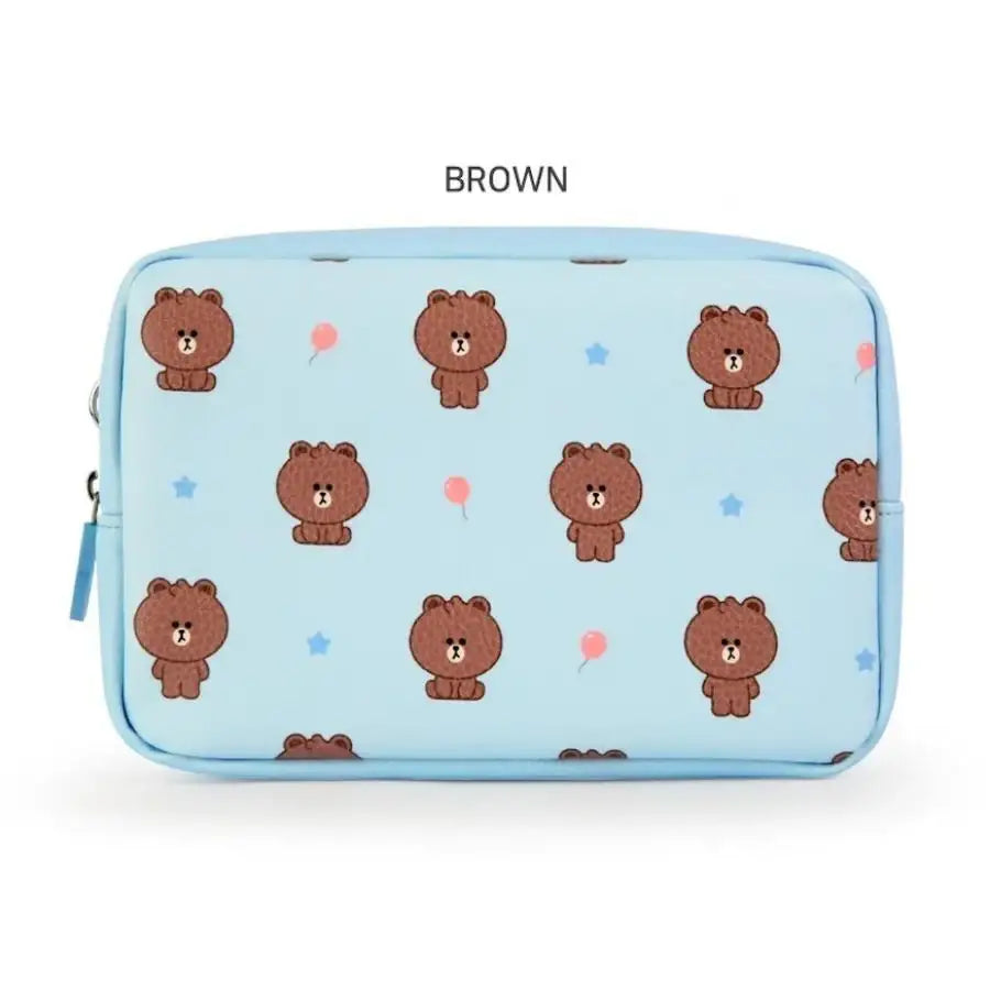 Monopoly x LINE - Brown and Friends - Mini Cable Pouch - Monopoly - Accesories - Harumio
