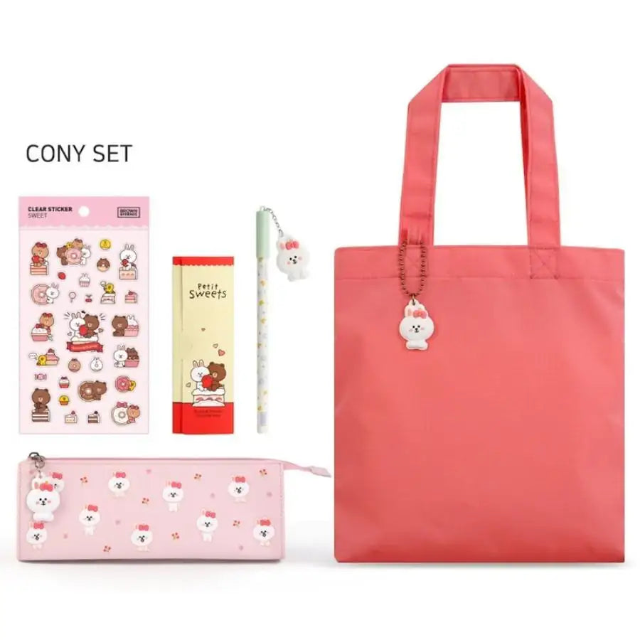 Monopoly x LINE - Brown and Friends - Mini Eco Bag Set - Monopoly - Accesories - Harumio