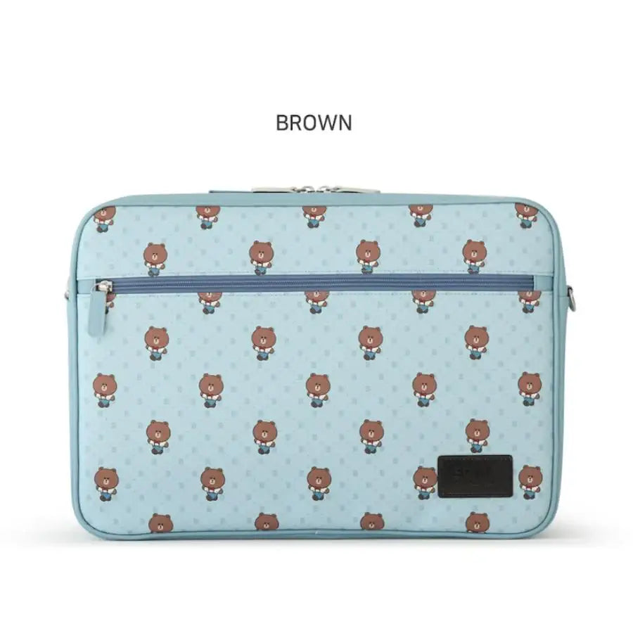 Monopoly x LINE - Brown and Friends - Easy Carry Laptop Pouch Vintage - Monopoly - Accesories - Harumio